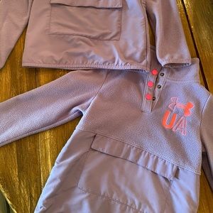 Girls under armour fleece pullover yxs